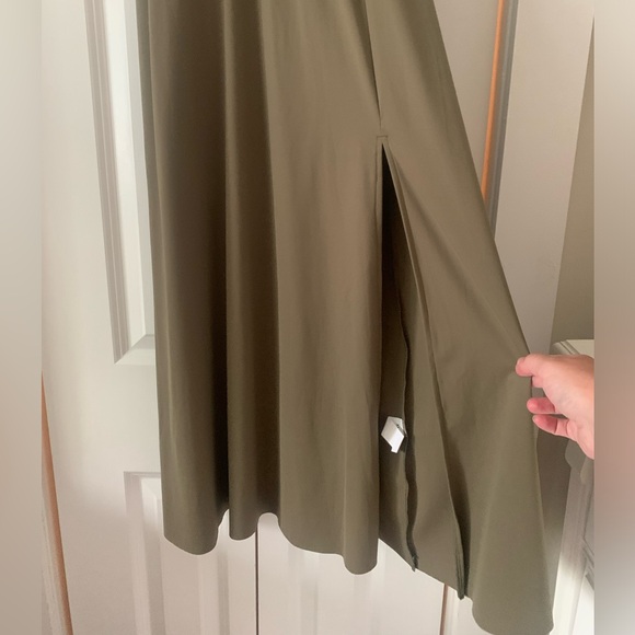 Halara slit front dress in olive *New with tags!* - Picture 2 of 5